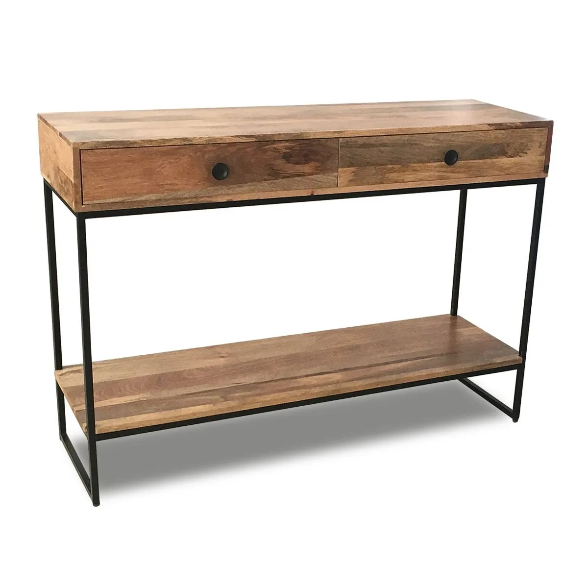 Industrial Wooden Console Table