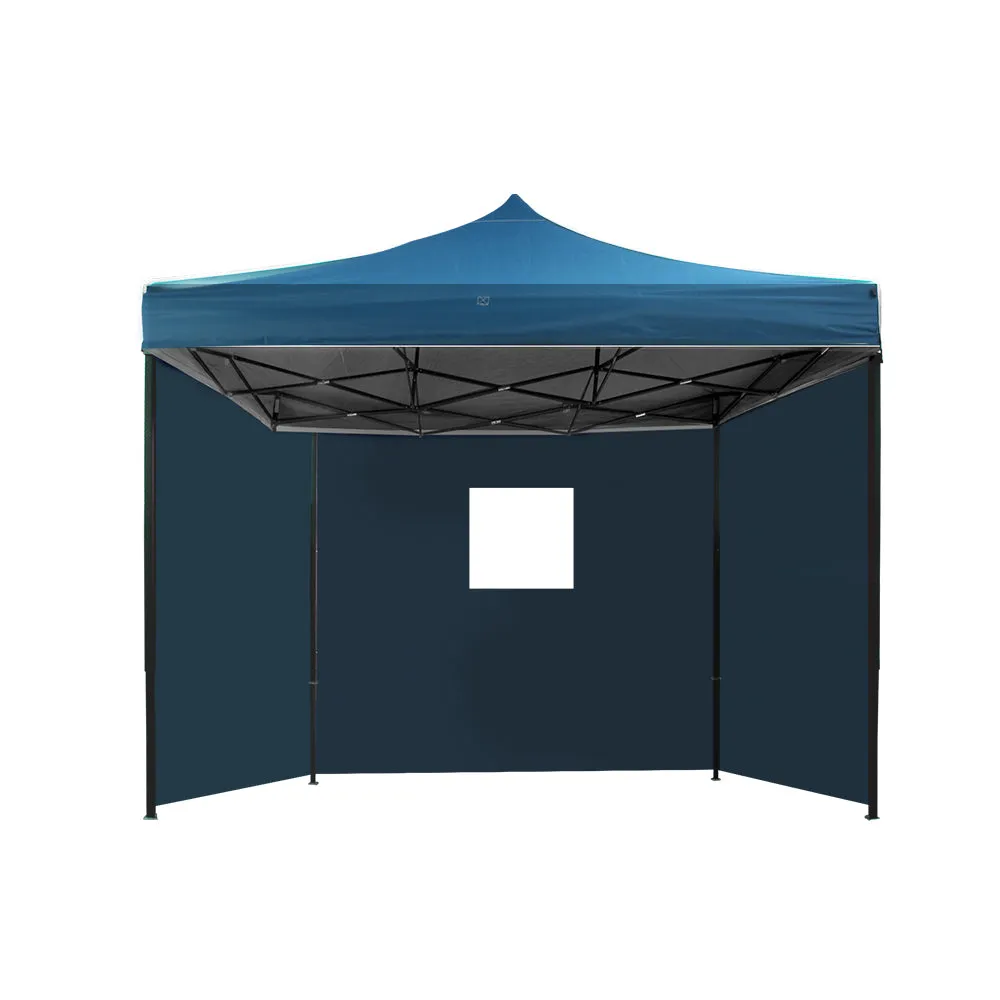 Instahut Gazebo 3x3 Pop Up Marquee Folding Wedding Tent Gazebos Camping Outdoor Shade Canopy Navy