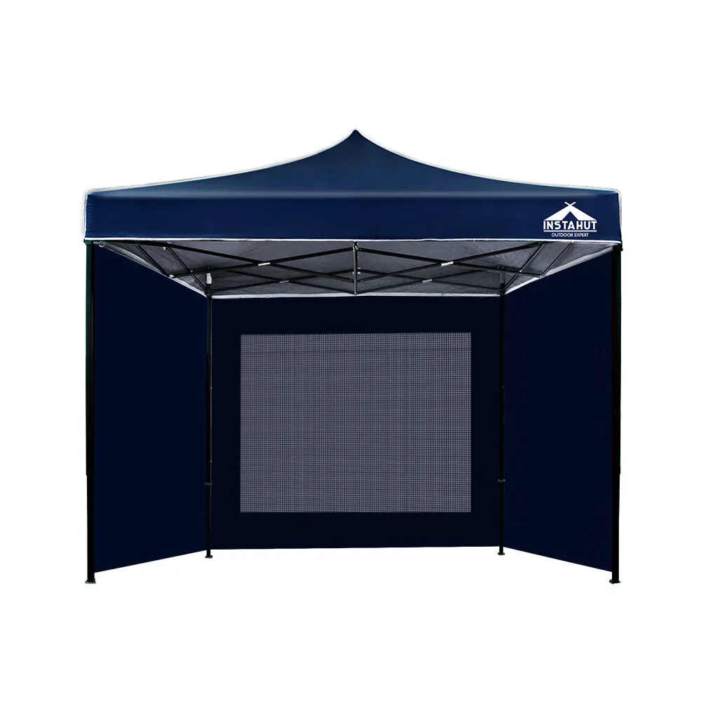 Instahut Gazebo Pop Up Marquee 3x3m Folding Wedding Tent Gazebos Shade Navy