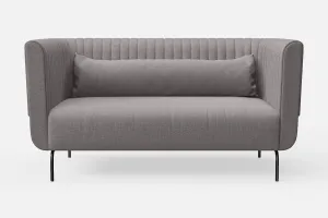 Jackson 2 Seater Sofa Grey Linen Fabric