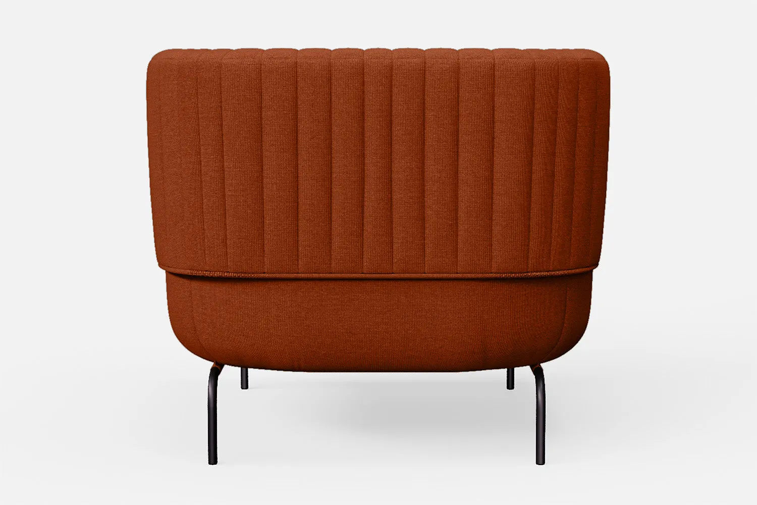 Jackson Armchair Orange Linen Fabric