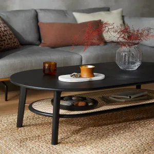 Karayal Rattan Solid Wood Coffee Table