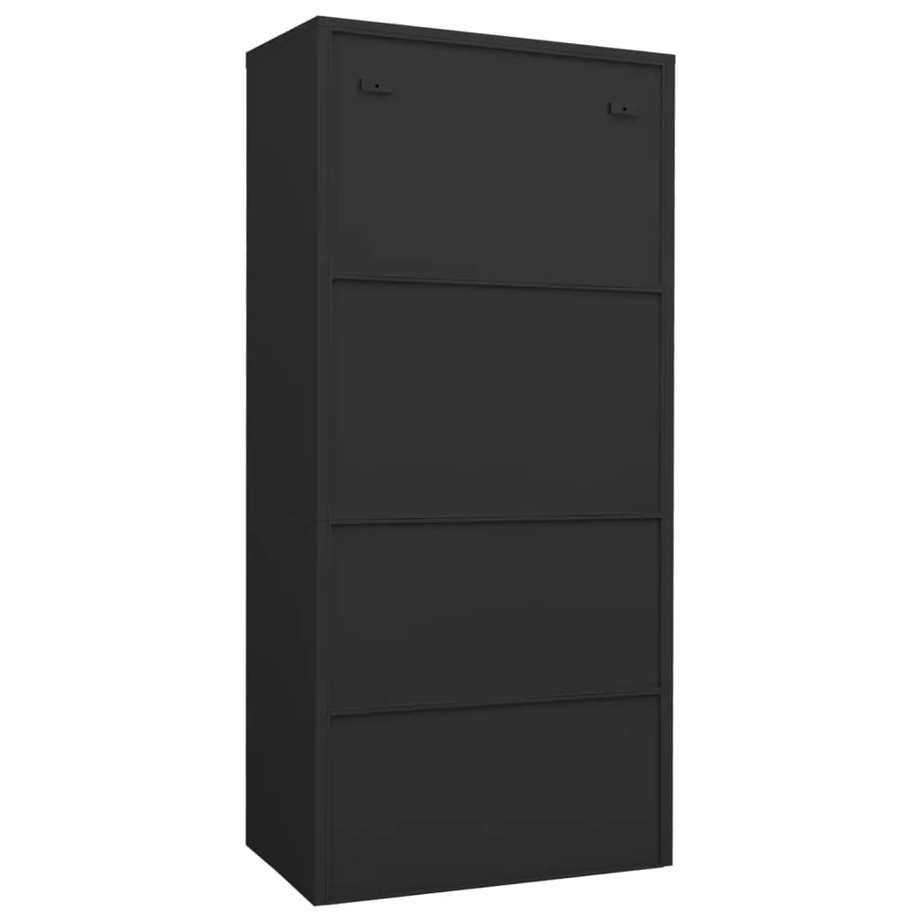 Kleiderschrank Anthrazit 80x50x180 cm Stahl