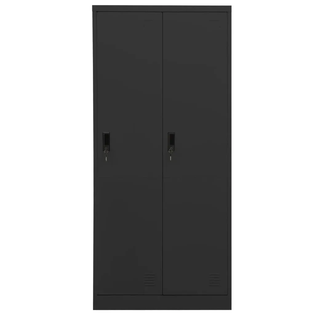 Kleiderschrank Anthrazit 80x50x180 cm Stahl