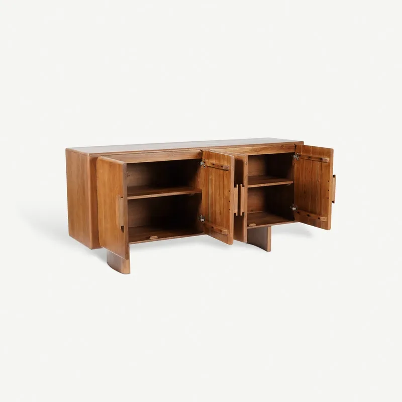 Leo Solid Wood Tv Cabinet