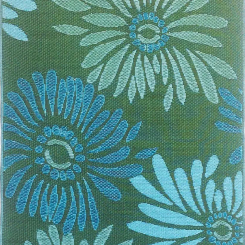 Mad Mats - Daisy - Aqua & Green