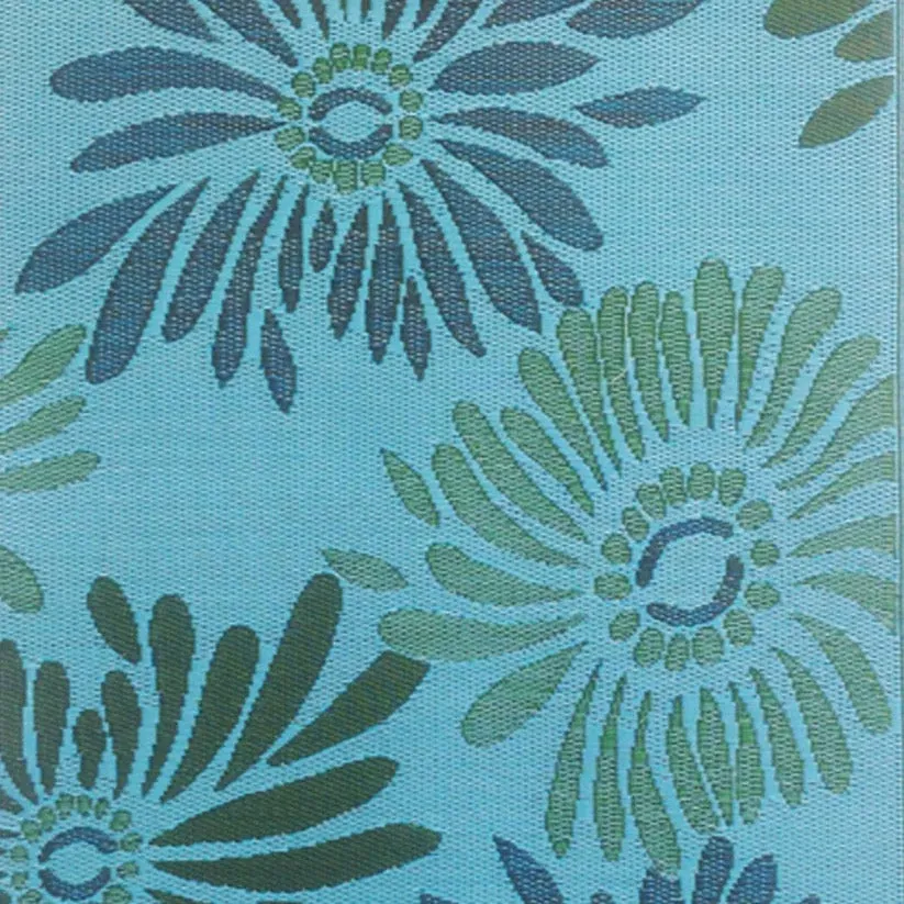 Mad Mats - Daisy - Aqua & Green