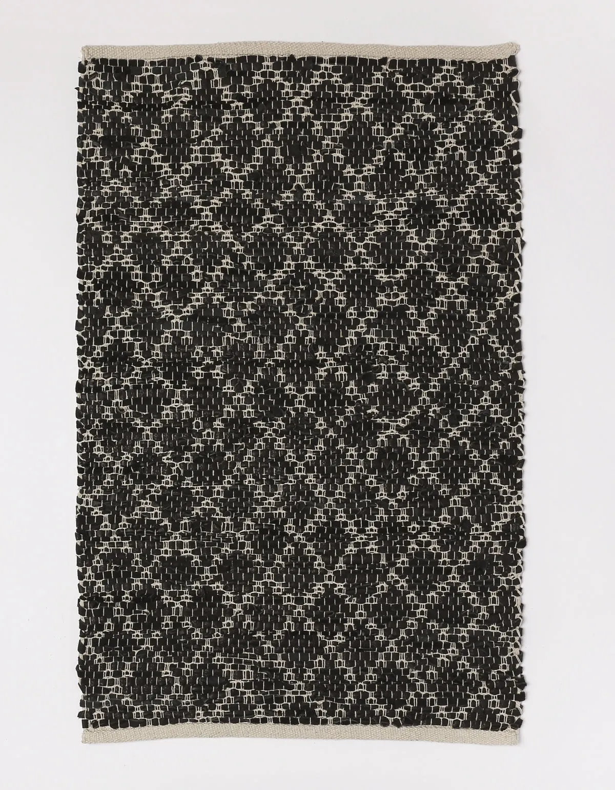 Midnight Diamond Leather Rugs