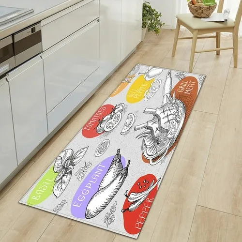 Modern Decor Kitchen Floor Rug