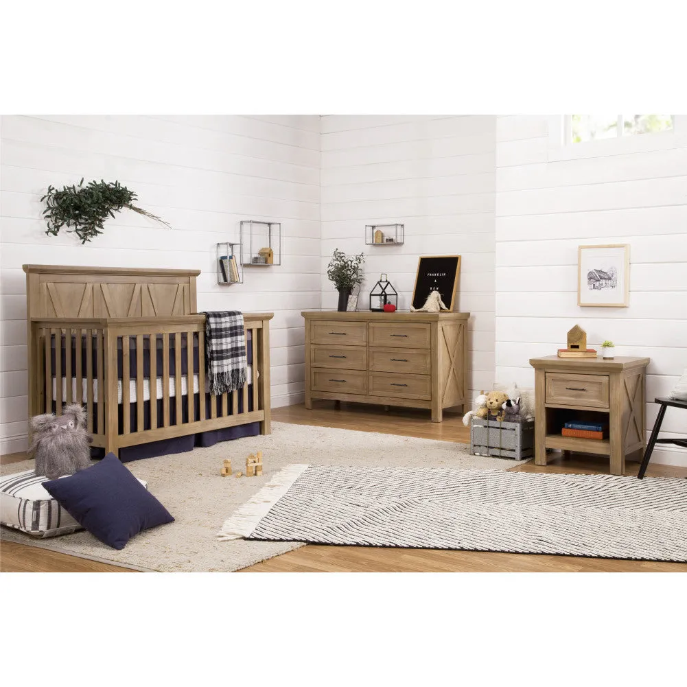 Monogram by Namesake  Emory Farmhouse 4-in-1 Convertible Crib