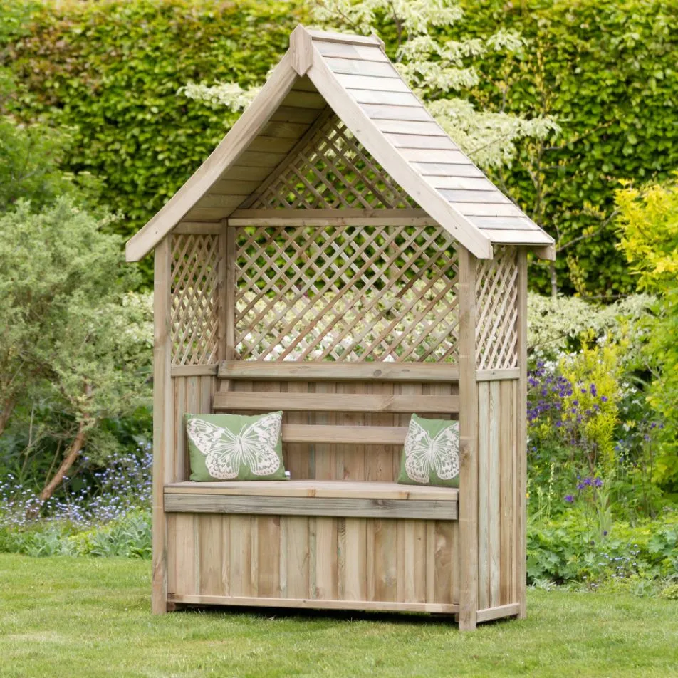 Norfolk Arbour with Storage Box