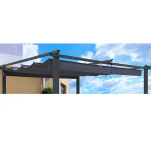 Oscar 13 x 10 ft Replacement Canopy Top Cover Fabric - Gray