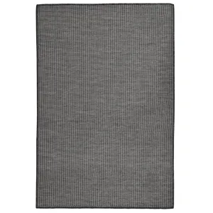 Outdoor Flatweave Rug 120x170 cm Grey