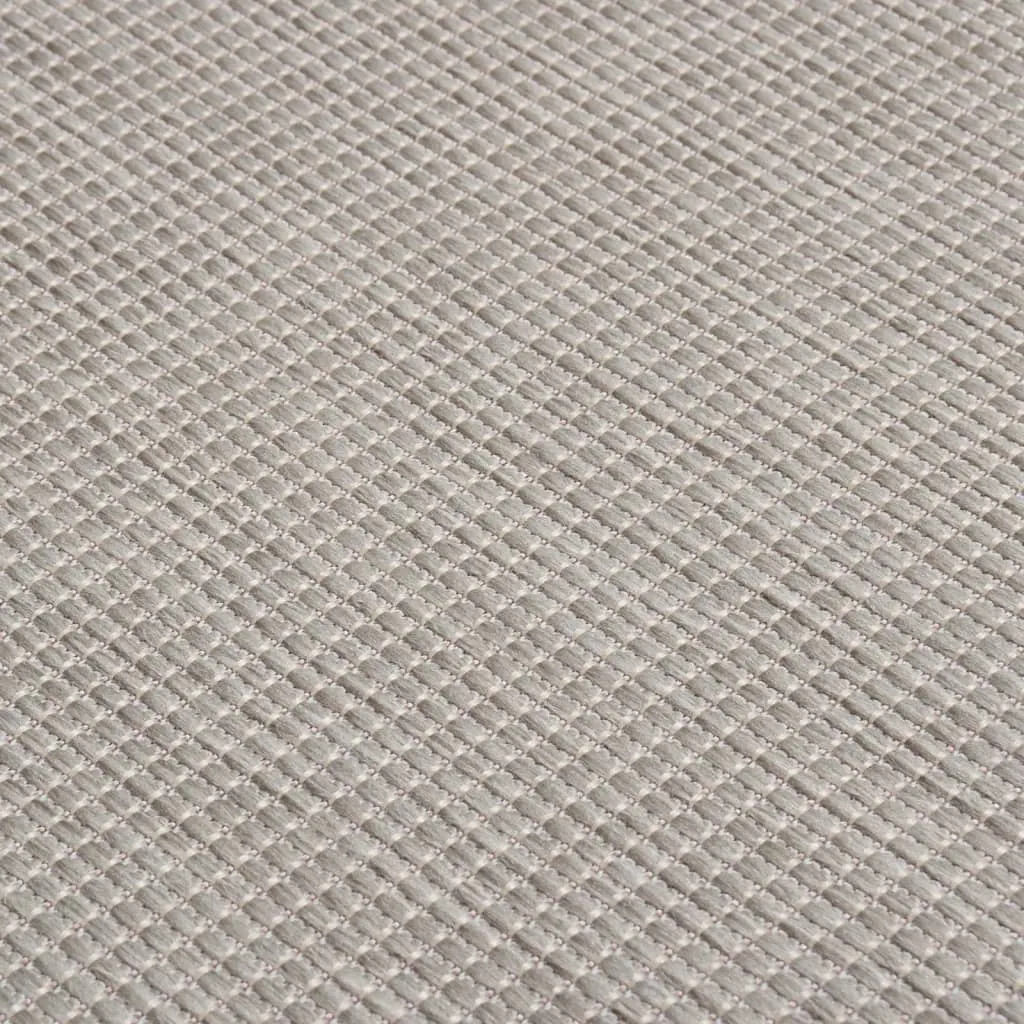 Outdoor Flatweave Rug 200x280 cm Taupe