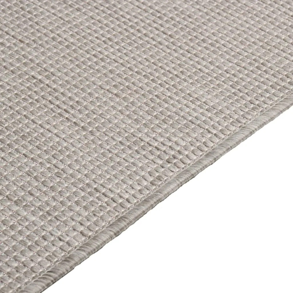 Outdoor Flatweave Rug 200x280 cm Taupe