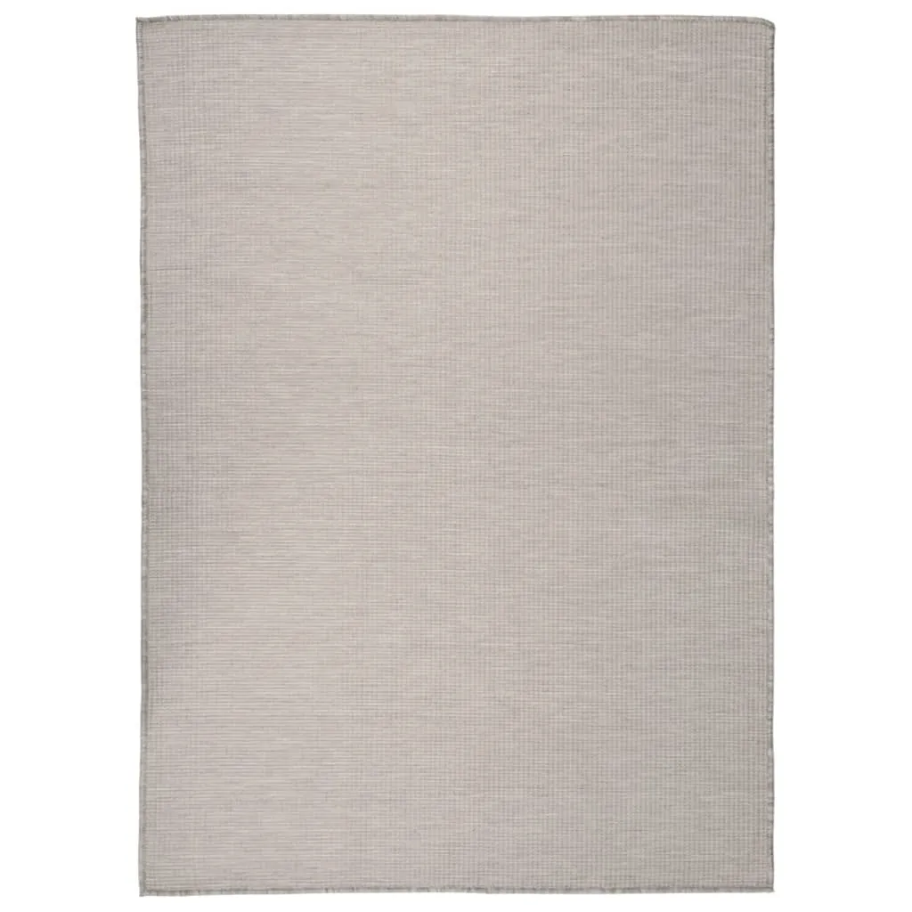 Outdoor Flatweave Rug 200x280 cm Taupe