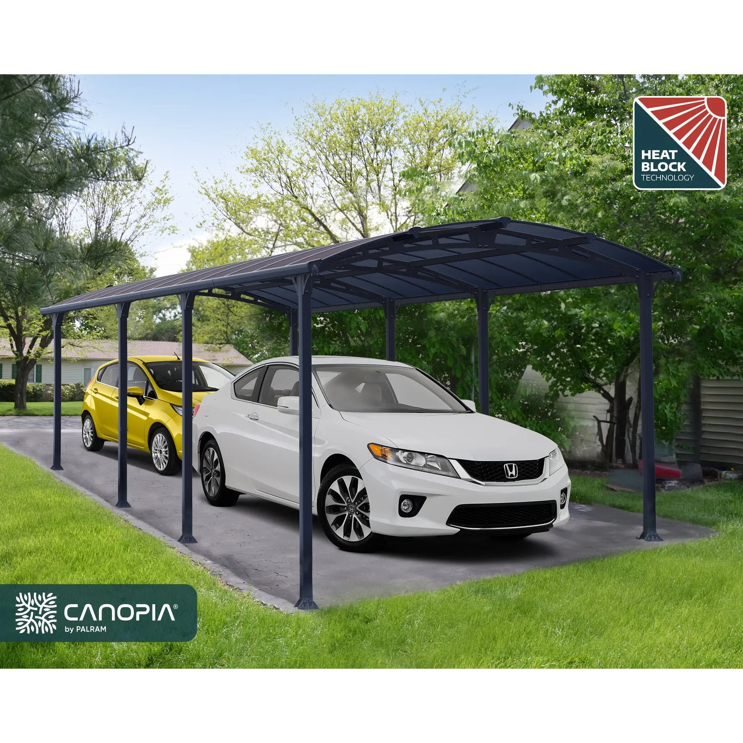 Palram - Canopia | Arcadia 5000 Carport 12x28x8 ft