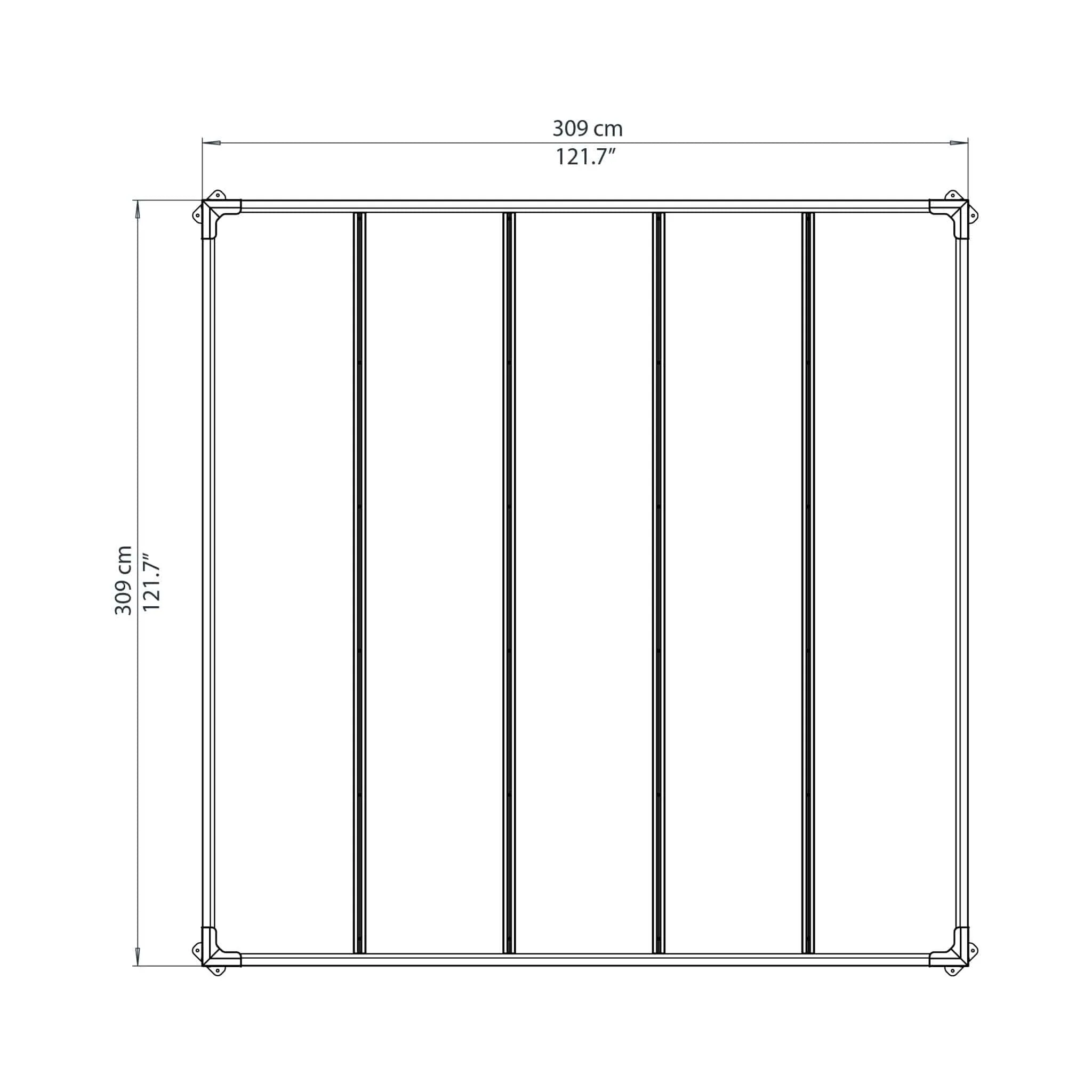 Palram - Canopia | Milano 3000 10' x 10' Gazebo