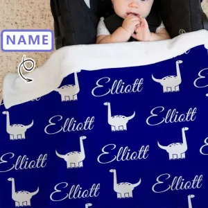 Personalized Name Custom Blanket for Baby/Kids/Youth Custom Flannel Blanket  36 Colors & 4 Size Options