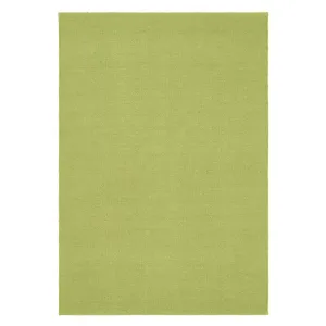 Plain Washable Rug Green