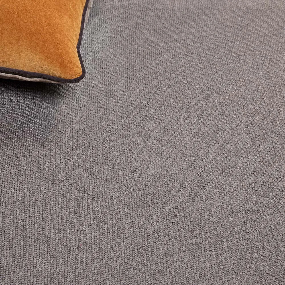 Plain Washable Rug Warm Grey