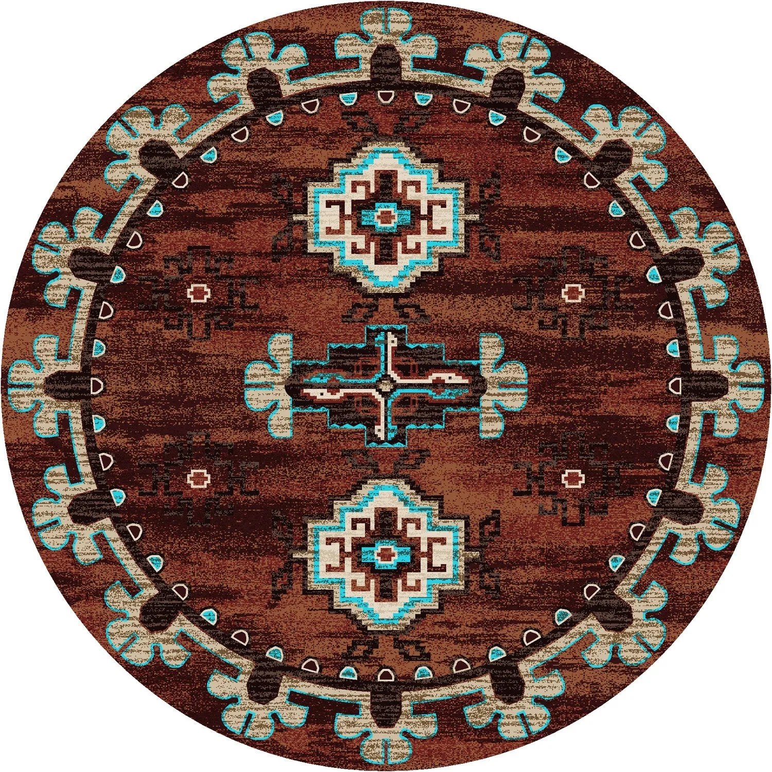 "Badlands Rust" Southwestern Area Rugs - Choose from 6 Sizes!