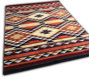 "Diamond Rio - Rust" Southwestern Area Rugs - Choose from 6 Sizes!