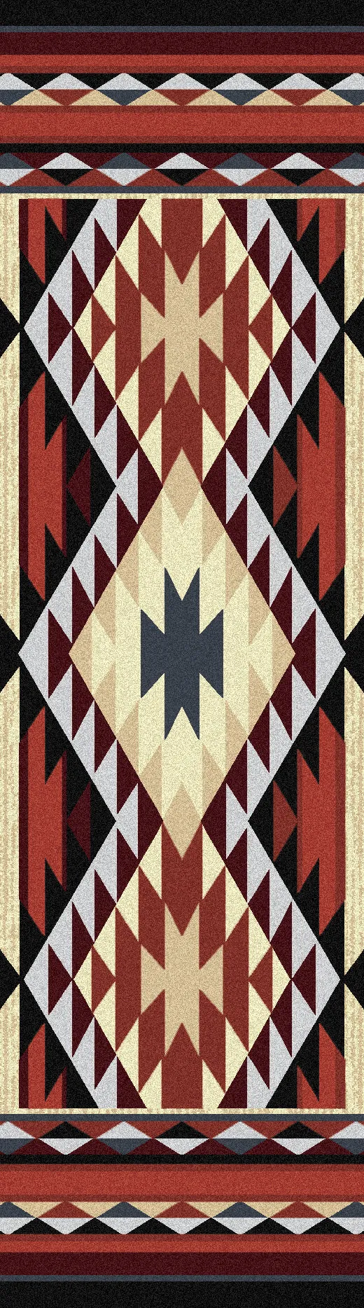 "Diamond Rio - Rust" Southwestern Area Rugs - Choose from 6 Sizes!