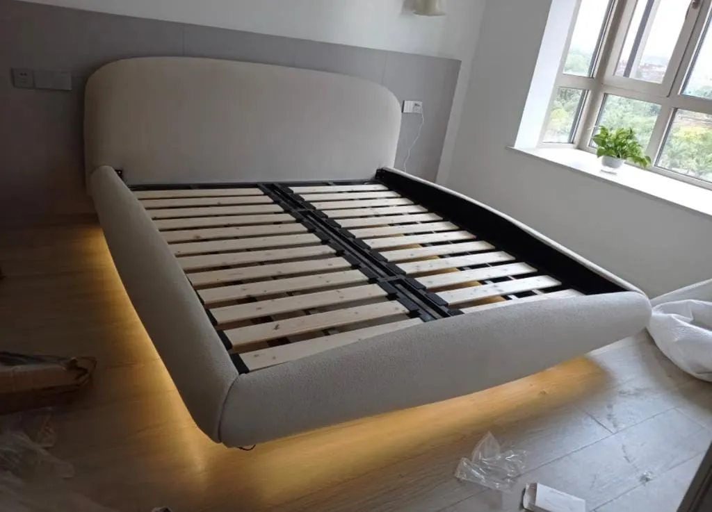 Ria Boucle Floating Bed Frame