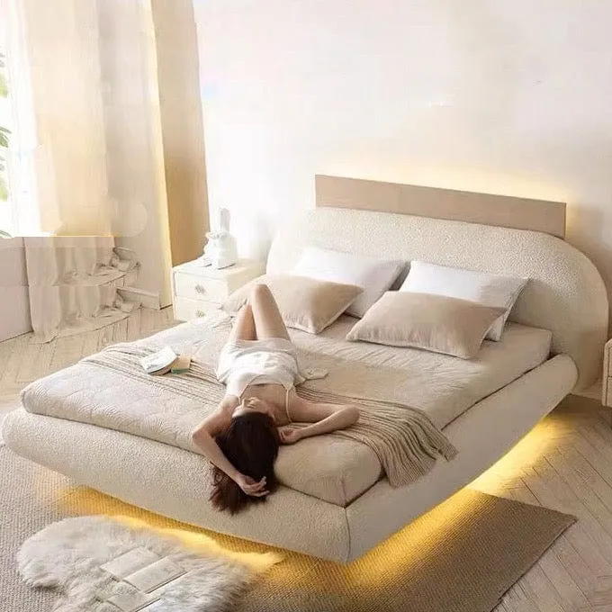 Ria Boucle Floating Bed Frame