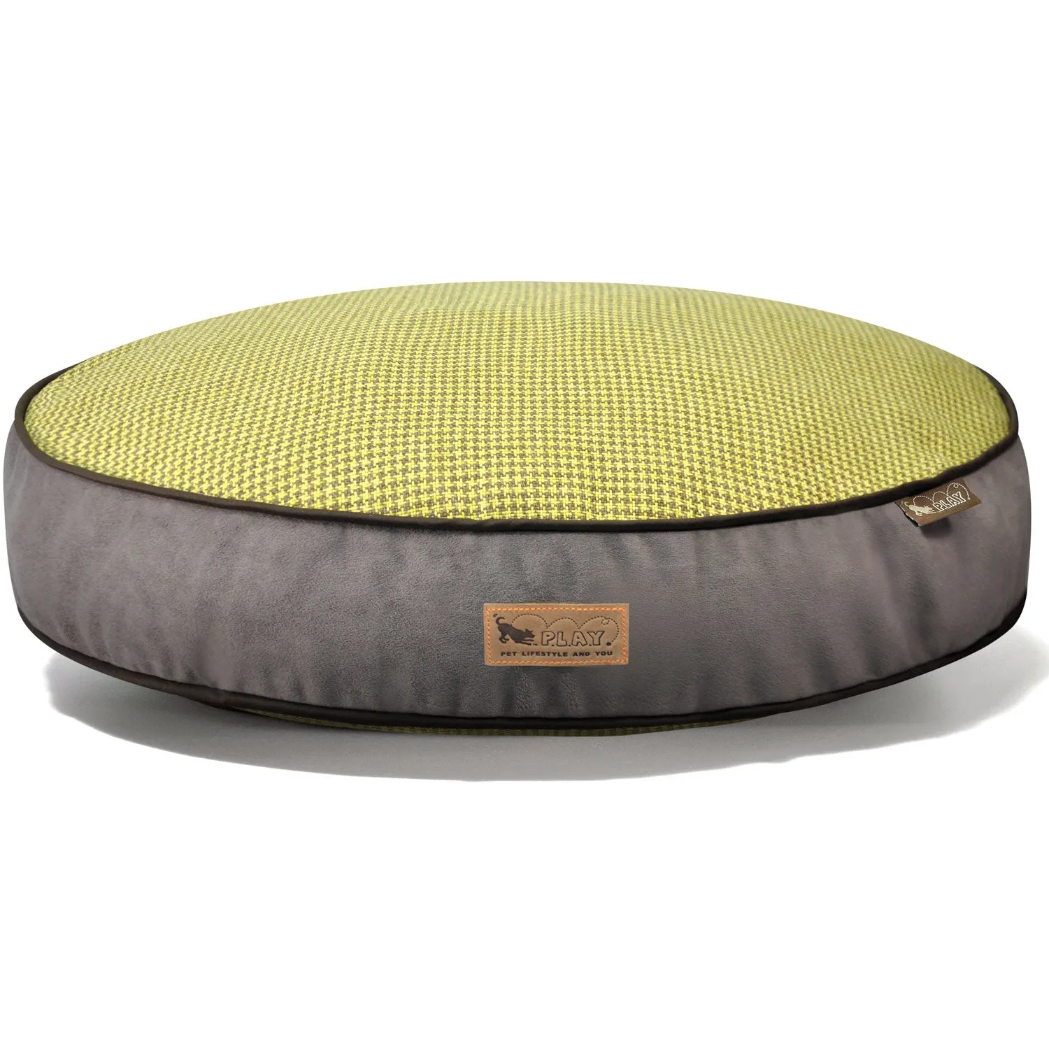 Round Bed - Houndstooth