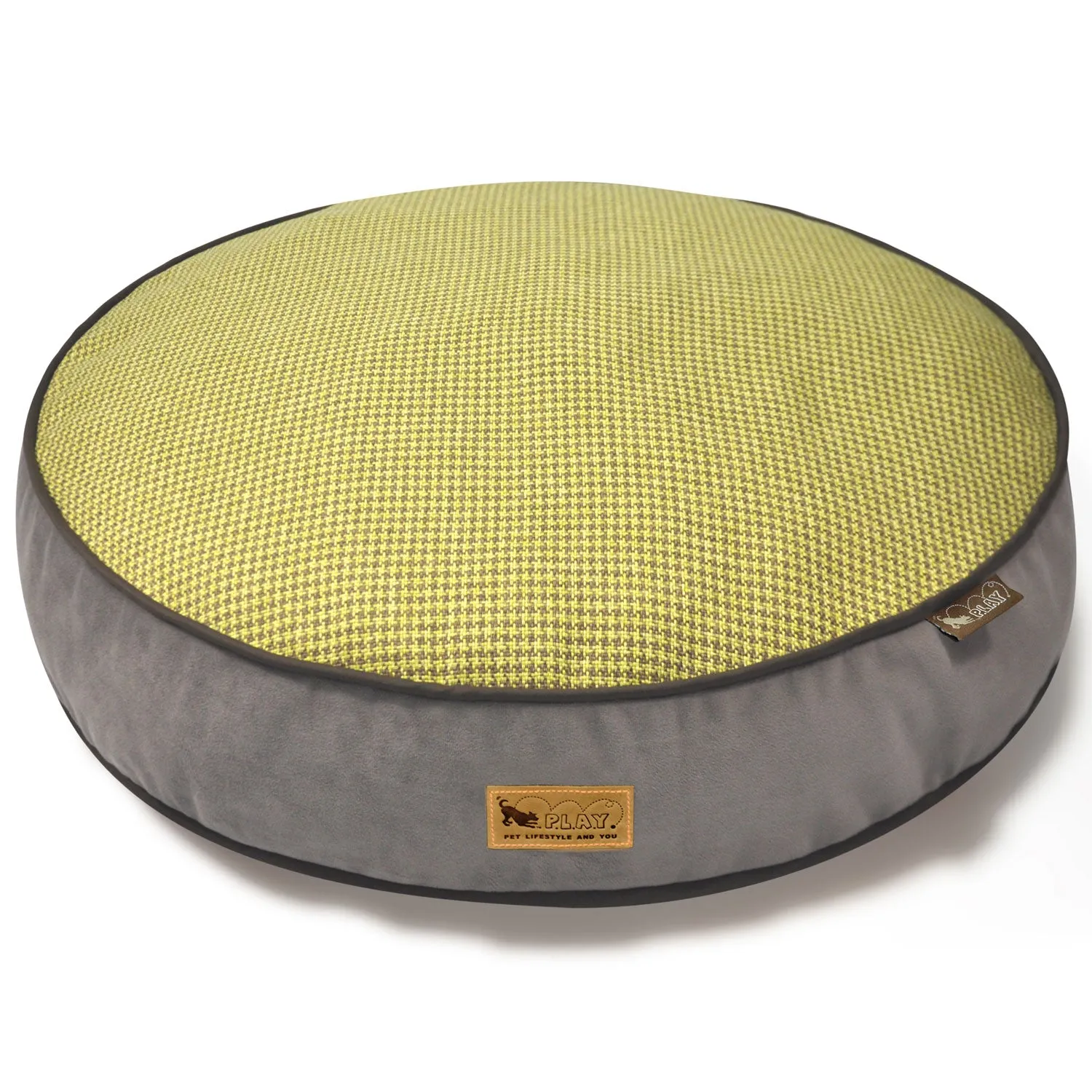 Round Bed - Houndstooth