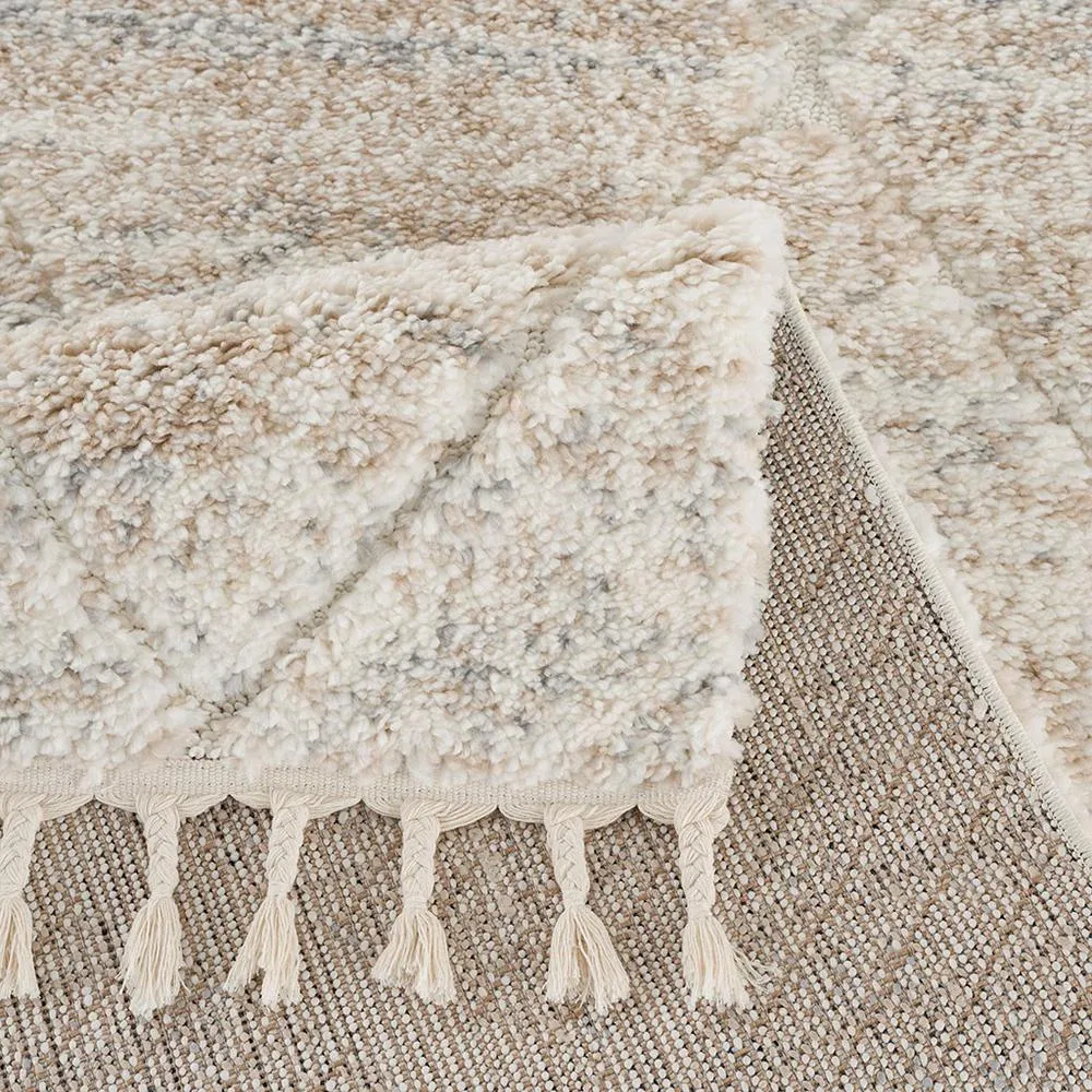 Serta | Talas Modern Luxury Cream Shag Area Rug