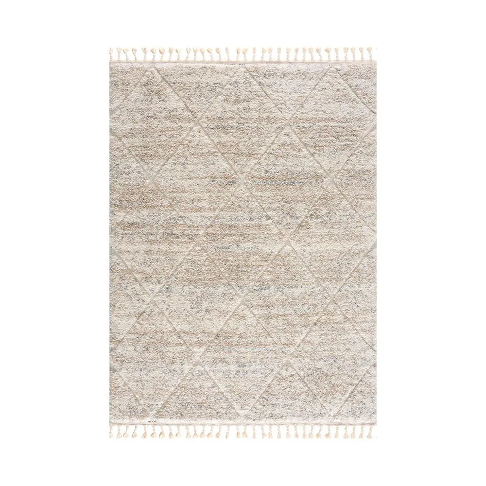 Serta | Talas Modern Luxury Cream Shag Area Rug