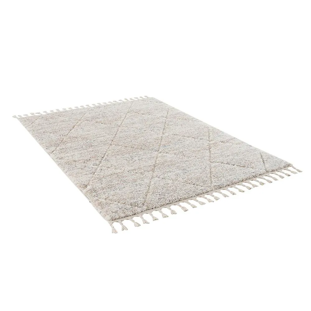 Serta | Talas Modern Luxury Cream Shag Area Rug