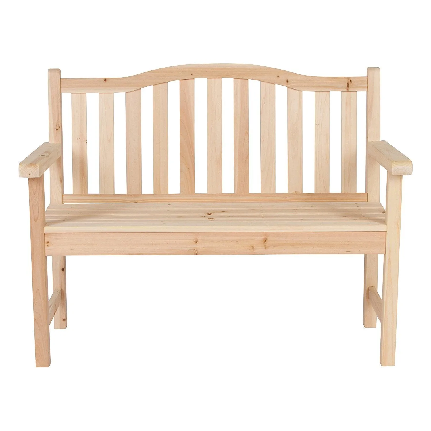 Shine Company Belfort Garden Bench, Natural