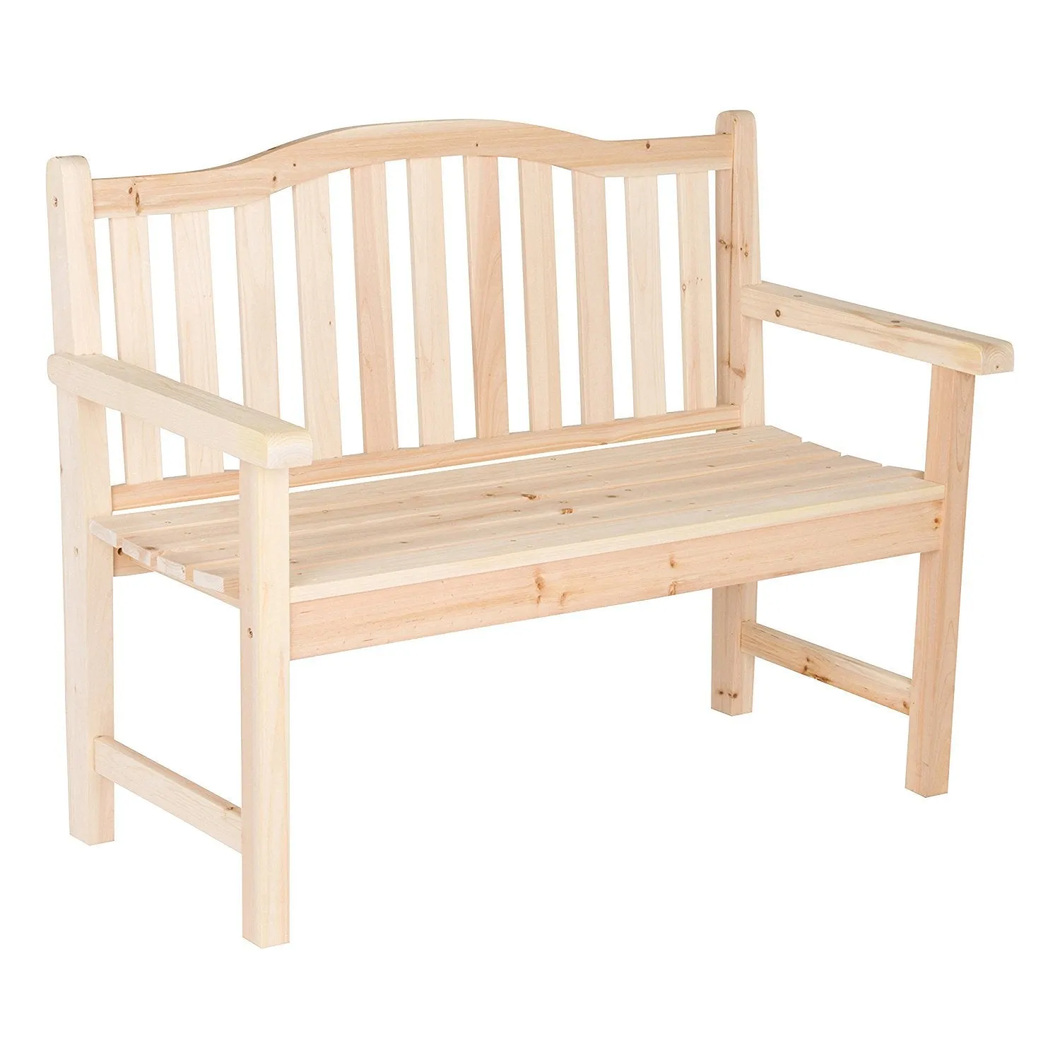 Shine Company Belfort Garden Bench, Natural