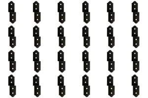 Simpson Strong-Tie APDJT2R-4 Outdoor Accents® Mission Collection® 3 in. ZMAX®, Black Powder-Coated Deck Joist Tie for Rough 2x, 24-Pack