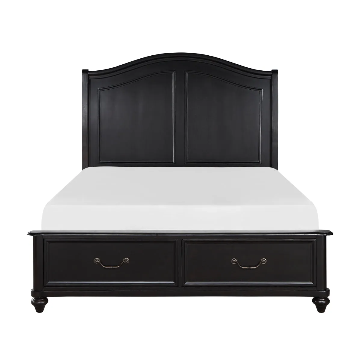 SleepHaven - Queen Platform Bed with Footboard Storage