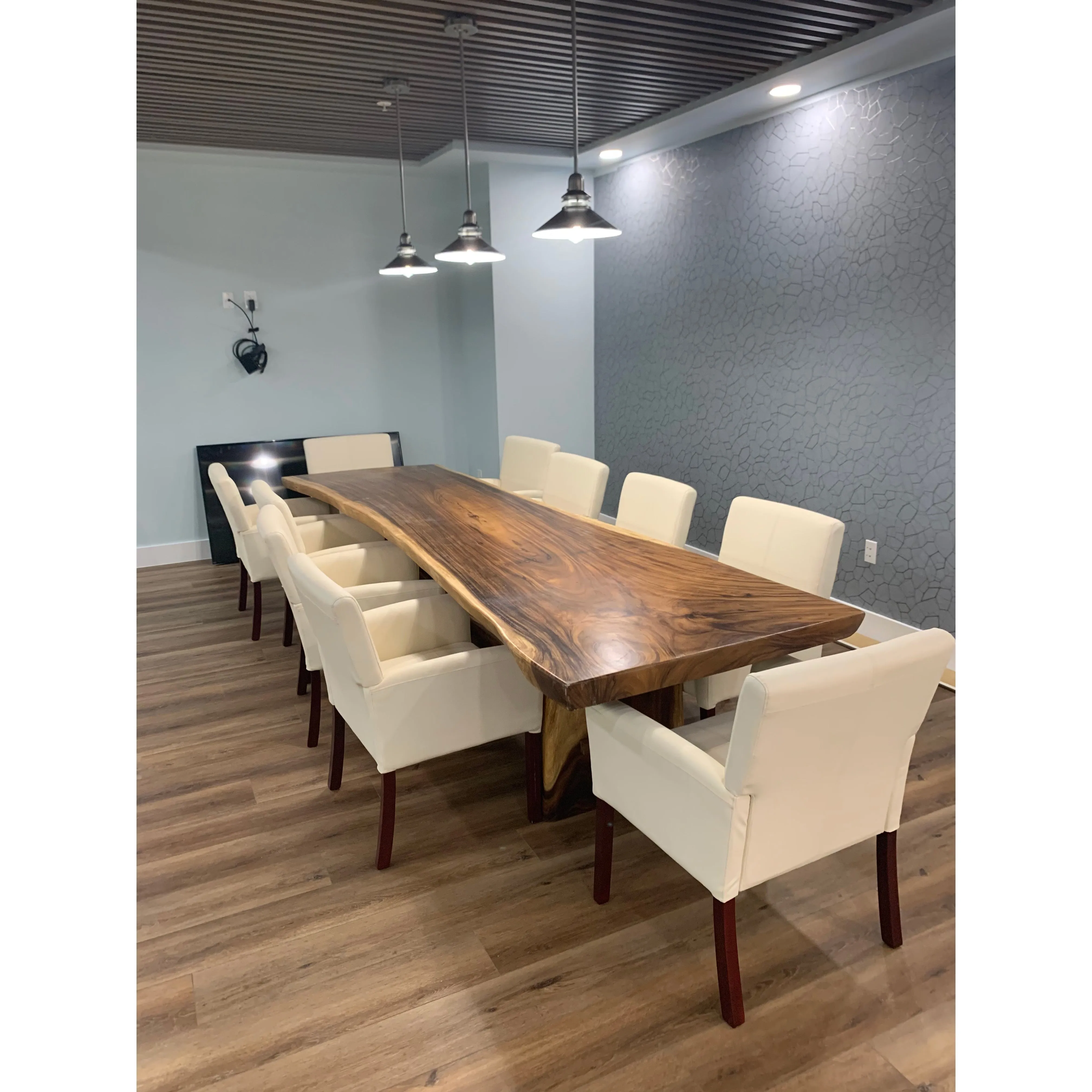 Suar Live Edge Unique Slab Dining Table / Conference Table 98" Long (choice of table tops)