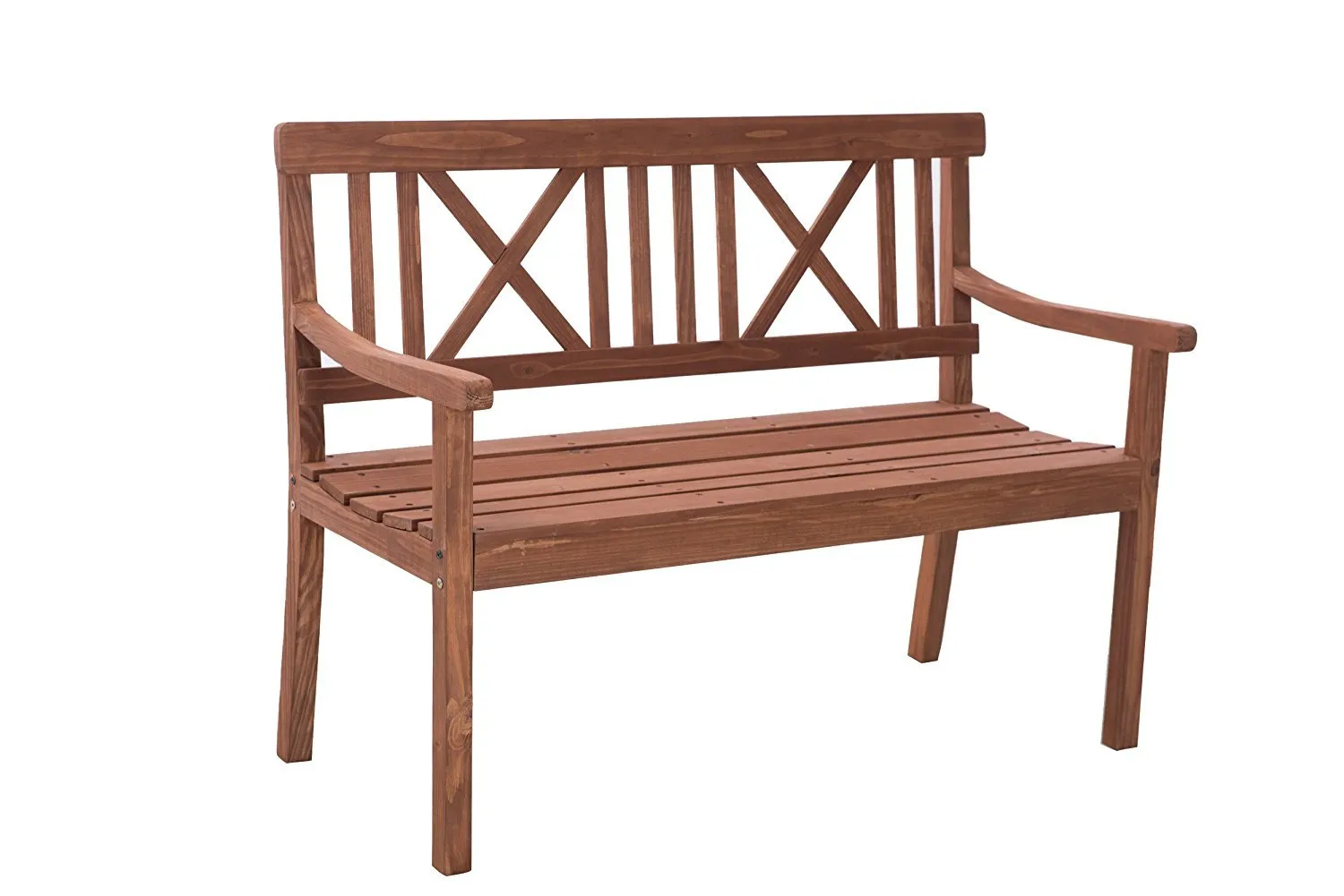 Sunjoy Newton Patio Garden Park Bench - Natural Color