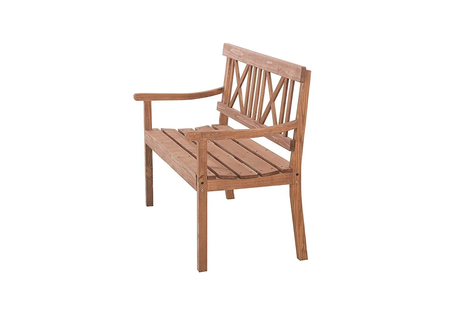 Sunjoy Newton Patio Garden Park Bench - Natural Color