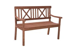 Sunjoy Newton Patio Garden Park Bench - Natural Color