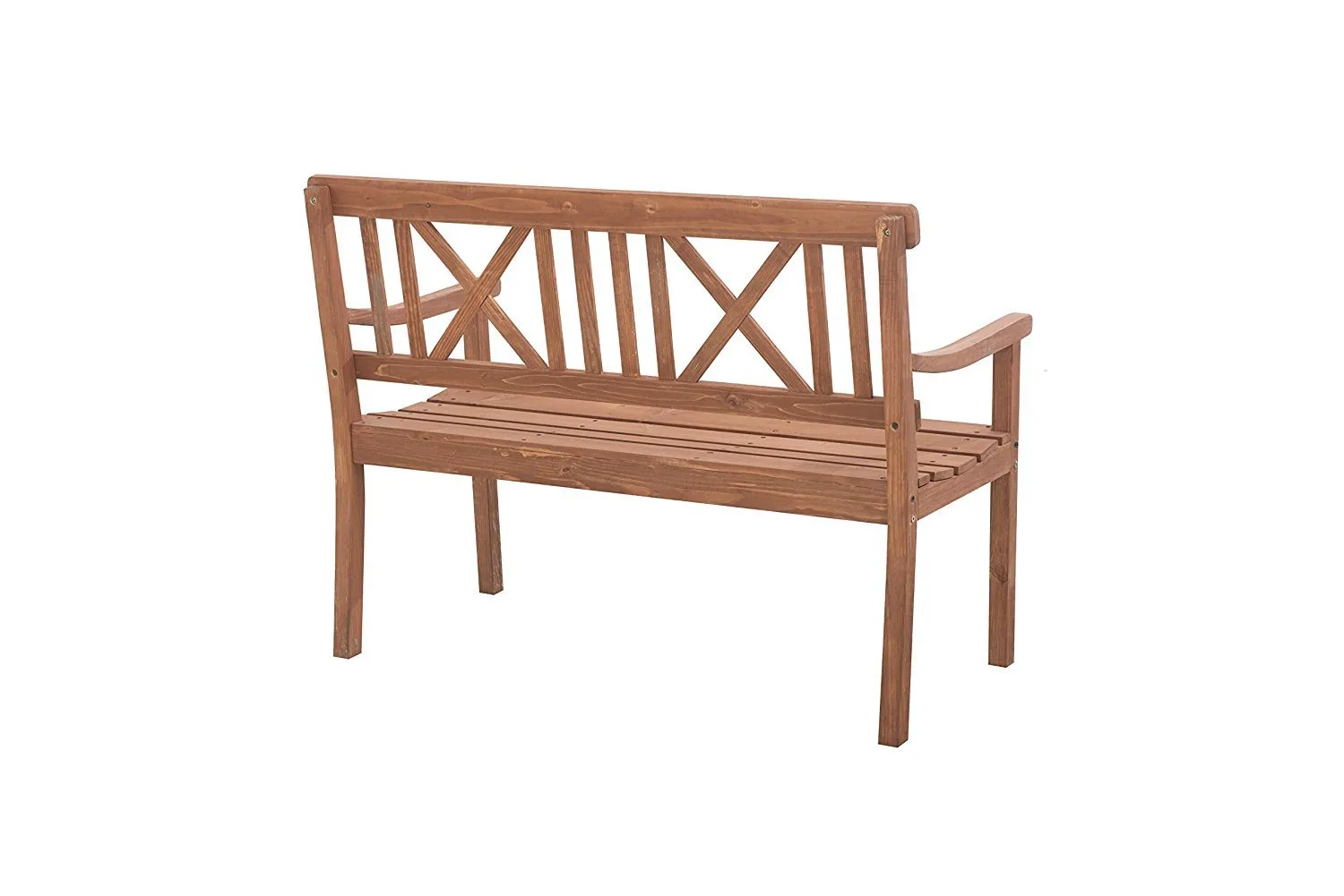 Sunjoy Newton Patio Garden Park Bench - Natural Color