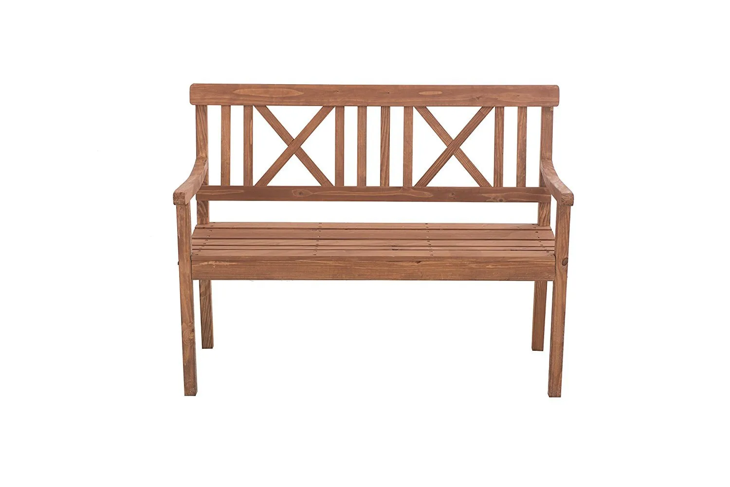 Sunjoy Newton Patio Garden Park Bench - Natural Color