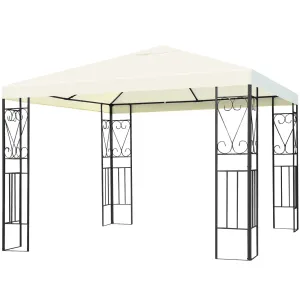 Tangkula 10x10 Feet Steel Patio Gazebo, Outdoor Canopy Gazebo with Water-Resistant Canopy