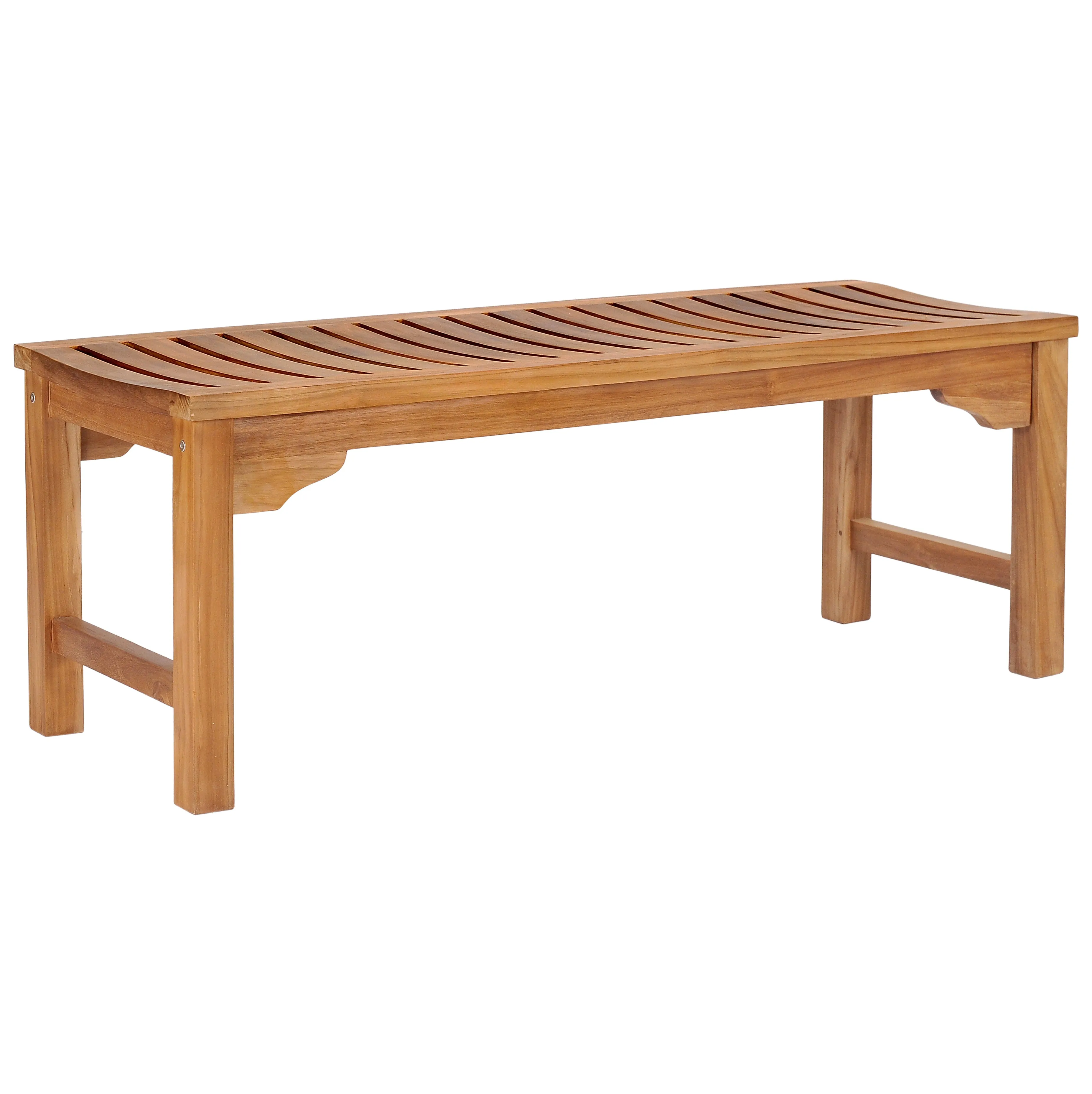 Teak Wood Santa Monica Backless Bench - 4 foot