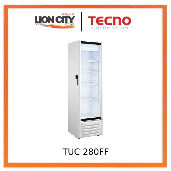 TECNO TUC 280FF 280L Frost Free Commercial Cooler Showcase