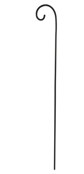 Timeless Beauty: 16" Black Floral Garden Stake for Gardens, Flower Beds, and Indoor Pots