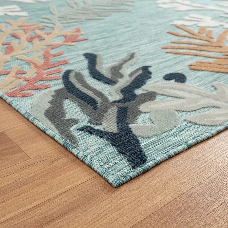 Veranda 82103AMT Aqua Multi Rug